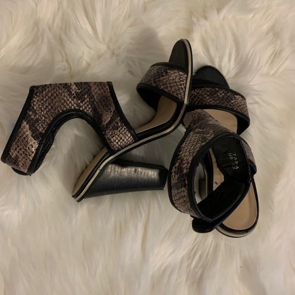 Beau and Ashe snakeskin print chunky heel - Picture 5 of 12